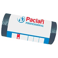 Мешки для мусора 60 л, черные, в рулоне 50 шт., ПНД, 6,2 мкм, 800х600 мм, PACLAN Professional, 604078 в Элисте