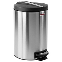 Ведро-контейнер для мусора (урна) с педалью LAIMA Modern, 12 л, матовое, нержавеющая сталь, со съемным внутренним ведром в Элисте