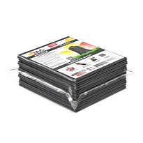 Мешки для мусора 160 л, серые, в пачке 10 шт., ПВД, 40 мкм, 900х1100 мм, i-Bag в Элисте