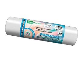 Мешки для мусора 360 л, белые, в рулоне 10 шт., ПВД 65 мкм, 1400х1000 мм, PREMIUM+, 3601015302 в Элисте