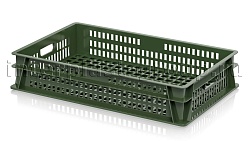 Пластиковый ящик (лоток) для хлеба, овощей и фруктов зеленый
