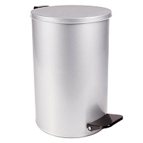 Ведро для мусора с педалью, усиленное, Титан, 10 л, серое, оцинкованная сталь в Элисте