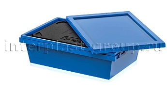 Изотермический контейнер KV 6416 в сборе с крышкой голубой в Элисте