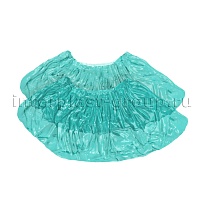 Бахилы бирюзовые 2000 шт (1000 пар), 16 мкм, однослойные, с одной резинкой, Эконом в Элисте