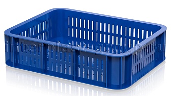 Ящик (лоток) кондитерский перфорированный синий в Элисте