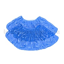 Бахилы голубые 2000 шт (1000 пар), 16 мкм, однослойные, с одной резинкой, Эконом в Элисте