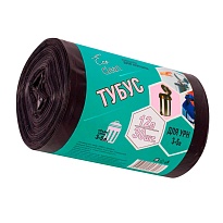 Мешки для мусора 12 л, черные, в рулоне 30 шт., ПНД, 6 мкм, 550х320 мм, Концепция Быта Tubus, 604936 в Элисте Мешки для мусора 12 л, черные, в рулоне 30 шт., ПНД, 6 мкм, 550х320 мм, Концепция Быта Tubus, 604936 в Элисте