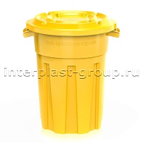Мусорный бак универсальный  80 л желтый 80 желтый в Элисте