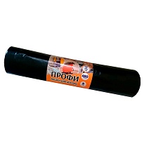 Мешки для мусора 480 л, черные, в рулоне 5 шт., ПВД, 65 мкм, 1700х1300 мм, Концепция Быта Профи, 603735 в Элисте